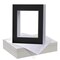 iFrame Pre-Cut Black Mats with Light Cream Bevel-Cut + Backing Boards + Transparent Clear Plastic Bags, Acid Free Photo Album Complete Set